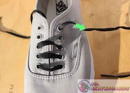 How to how to bar lace your vans snapguide. How To Lace Vans With 5 Holes 80s Skateboards