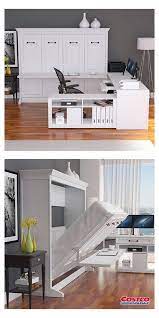 Melbourne Office Pro Queen Wall Bed With Desk White Murphy Bed Ideas Office Murphybedideasoffice Murphy Bed Desk Modern Murphy Beds Guest Bedroom Office