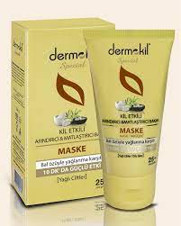 Dermokil Kil Etkili Arindirici Ve Matlastirici Bakim Maske 25 Yagli Ciltler 50 G Maskeler Kilim Yuz Maskeleri
