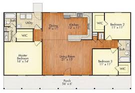 With an open layout and smart planning, a home with less square footage can work for all kinds of homeowners: Open Concept Simple Open Concept Small House Floor Plans