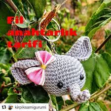 Repost Kirpiksamigurumi With Get Repost Fil Anahtarlik Malzemeler Gazzalbabycotton Gri Holiday Decor Christmas Ornaments Novelty Christmas