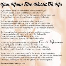 You Mean The World To Me Jpg 500 500 Beautiful Love Quotes Soulmate Love Quotes Love Quotes Poetry