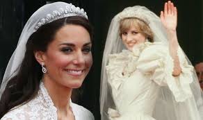 How princess diana inspired royal wedding outfits worn by kate moss, the royal wedding guests seemed to take inspiration from style icon diana fergie's half sister eliza ferguson chanelled diana's 1986 royal ascot outfit Kate Middleton And Princess Diana Why Duchess Of Cambridge Wore Different Tiara Express Co Uk