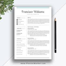 Even if a potential em. Professional Resume Template Cv Template Creative Resume Design Modern Resume Cover Letter Ms Word The Francisco Resume Plannermarket Com Best Selling Printable Templates For Everyone