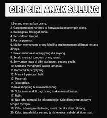 Anak bungsu memiliki kakak yang dapat mencontohkan hal ini kepada mereka. Saja Heboh Ciri Ciri Anak Sulung Korang Rasa Sama Ke Facebook