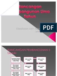 Rancangan pembangunan lima tahun oleh kerajaan parti perikatan. Rancangan Pembangunan Lima Tahun Tahap Pertama