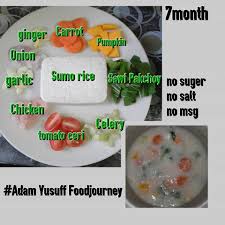 Saat bayi berusia 7 bulan, tibalah waktunya bayi beradaptasi dengan. Guzel Baby Menu Makanan Bayi 7 Bulan Yang Super Sedap Facebook