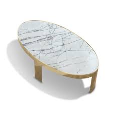 Mirrored tabletops give this sleek modern design a dazzling gleam. Oval Metal Cocktail Table Giorgio Collection
