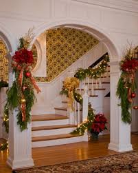 Monument Avenue Holiday Home Tour Richmond Va Love The Architecture On This Project Walls Are Hand Christmas Staircase Cute Christmas Tree Holiday Decor