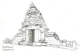 Candi borobudur merupakan sebuah candi buddha terbesar di dunia. Sketsa Candi Gambar