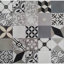 Tiles direct is part of the total tiles group established in 2000 in dublin. Moroccan Encaustic Cement Pattern Random Mix Black White And Grey