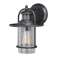 Patriot Lighting Merrick Oil Rubbed Bronze Outdoor Motion Sensor Security Wall Light At Menards