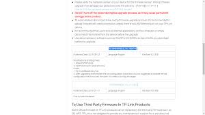 Tl Wr940n Does Not Accept Firmware Upgrade File Named Wr940nv6 Eu 3 19 1 Up Boot 180119 Bin Home Network Community