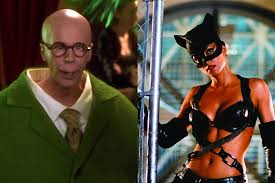 Madelyn Marie as Catwoman gets her pussy eaten by two dudes