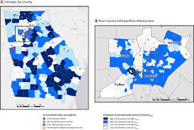 Atlanta Census Tract Map Visualizing County-Level Data To Target Dental Safety-Net Programs For  Children