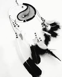 Black And White Yin Yang Dream Catcher Drawing The Yin The Dark Swirl Is Associated With Shadows Femininity And The Trough Of A Wave The Yang The Light Swirl R Swirls Dream Catcher International Womens Day