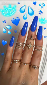 Me gustaya está en la lista de deseos. Nice Ocean Blue Nails Ocean Blue Nails Blue Nails Cute Nail Designs