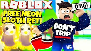 After entering the code in the. How To Get A Free Neon Sloth Pet In Adopt Me New Sloth Update Roblox Youtube