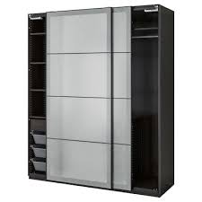 Rakkestad Wardrobe With Sliding Doors Black Brown 461 8x691 4 Ikea Sliding Wardrobe Doors Ikea Wardrobe Ikea Pax