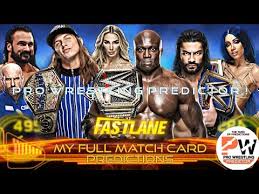 Fastlane will be the first wwe ppv to air under the peacock banner. Wwe Fastlane 2021 Full Match Card Predictions By Pro Wrestling Predictor Youtube