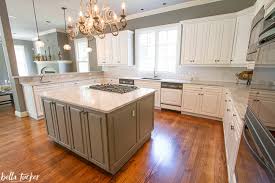 And if you have a super well lit room, it will be very light and bright. Agreeable Gray Sherwin Williams Alabaster Cabinets Novocom Top
