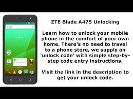 Furiousgold otsmart | pack6 is a professional mobile phone sim network unlocking software to unlock and repair alcatel, zte, sfr, vodafone, htc, huawei, panasonic. Unlock Zte Blade A475 Sim Network Unlock Pin Youtube