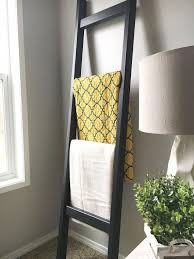 Black Wood Blanket Ladder Blanket Ladder Decor Quilt Ladder Blanket Ladder