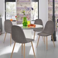 Amazon Com Greenforest Eames Chair Strong Metal Legs Fabric Cushion Seat And Back For Eames Style Dining Chair Dining Chairs Midcentury Modern Dining Chairs