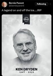 Goaltender's respect for one and other. RIP