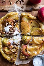 Salted Maple Apple Tarte Tatin With Vanilla Cream Toasted Pumpkin Seeds Halfbakedharvest Com Hbharvest Apple Tarte Tatin Tarte Tatin Half Baked Harvest
