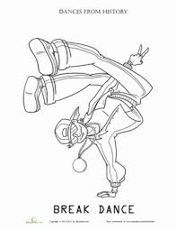 Break Dancer Worksheet Education Com In 2020 Dance Coloring Pages Dance Crafts Coloring Pages