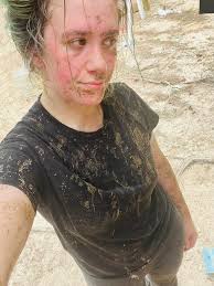 Made the ducks a mud puddle. They love it. I do not😐😭🤣