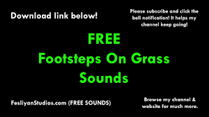 Free Footsteps On Grass Sound Effects Mp3 Download