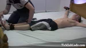 Charlie Tied to the Bed being Tickled by Chris watch online