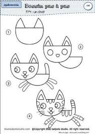 Dessin Par Etapes Un Fichier D Autonomie Dessin Chat Et Souris Chat Maternelle