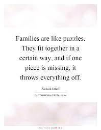 Families Are Like Puzzles They Fit Together In A Certain Way Picture Quotes