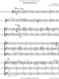 Last update on november 1, 2017. Amazing Grace Sax 4 5 Mins Sheet Music By Traditional