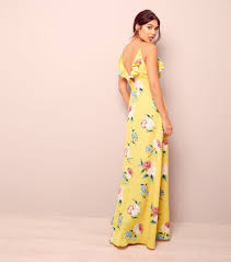 Yellow Floral Print Lattice Front Maxi Dress Maxi Dress Dresses Floral Print Maxi Dress