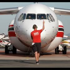 Bomber 166 in Dubbo, Australia performing a systems check in November.  Systems checks ensure the airtanker is ready to respond when needed. Photos  from Tom McKibbon #aerialfirefighting #airtanker #bushfires #RJ85