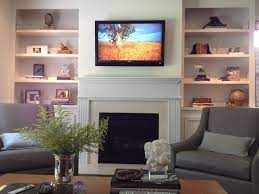 Maybe you would like to learn more about one of these? Living Room Home Design Interior Sweet White Modern Fireplace Mantle And Custom White Wood Bookshelves Around Fireplace Fireplace Bookshelves Built In Bookcase