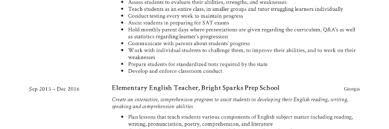 english teacher resume & writing guide