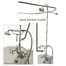 ··· new bathroom freestanding clawfoot tub faucet with telephone shower head. Clawfoot Tub Faucet Buying Guide Part 2 Add A Shower Faucetlist Com