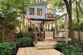 Photos Stylish Airbnb Treehouse Has Risen Over East Point Tiny Home Village In 2020 Tree House Tiny House Village Tiny House