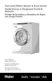 We review the latest washers and dryers including front load washers, electric dryers, top load washers, portable washing machines, irons, washer dryer combos and more. Haier Laundry Centers Manual L1002437