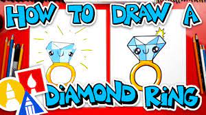 How To Draw A Diamond Ring - Art For Kids Hub -