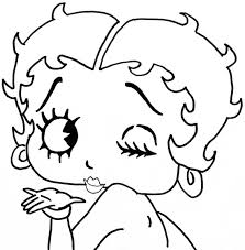 These alphabet coloring sheets will help little ones identify uppercase and lowercase versions of each letter. Drawing Betty Boop 25922 Cartoons Printable Coloring Pages