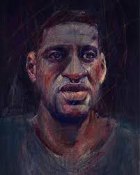 Hillz created the portrait of george floyd in 3 minutes while gospel singer dray tate sang a change is gonna come, during floyd's funeral on tuesday, june 9. George Floyd Painting By Luna Hal Saatchi Art
