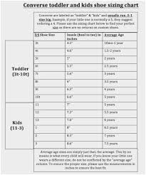 converse chucks size chart converse chuck taylor all star