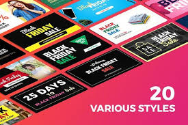 Black Friday Smm Banners Pack Social Media Banner Business Card Logo Website Design Inspiration