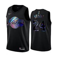 This is one of the most coveted jerseys ever. Kobe Bryant 24 Los Angeles Lakers Iridescent Black 2021 Limited Jersey